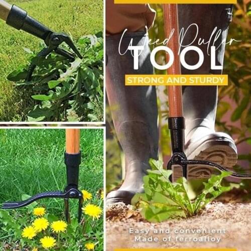 Weed Puller Tool Claw Weeder Root Remover Outdoor Killer Tool Portable Garden Weed Puller Removable With Foot Pedal