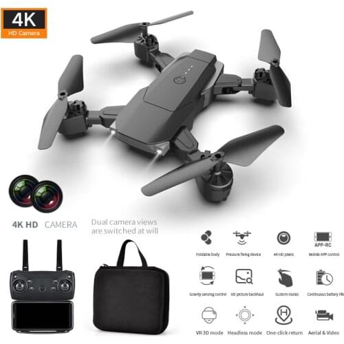 2020 New 4K Drone Dual Camera Fixed Height Quadcopter Foldable Flight 20 Minut RC Helicopter WiFi FPV Drone Rc Aircraft Toy Gift