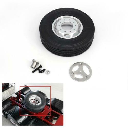 LESU 1/14 Tmy DIY Coupler 5th Wheel Parts Spare Tire Tractor Truck Model TH08017