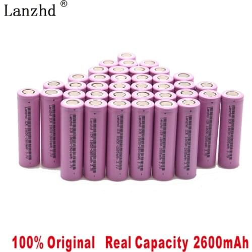 Lithium Batteries 18650 3.7V 2600MAH Li Ion 18650 Rechargeable Battery For Toys Tools Flashlight(10-40pcs)