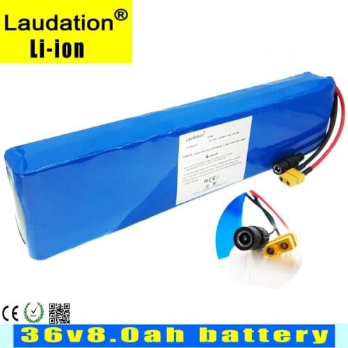 Laudation High Quality 36v 8ah 10s3p New Lithium-Ion Special Battery For 500W Electric Bicycle Motor With15A BMS Connector Xt60