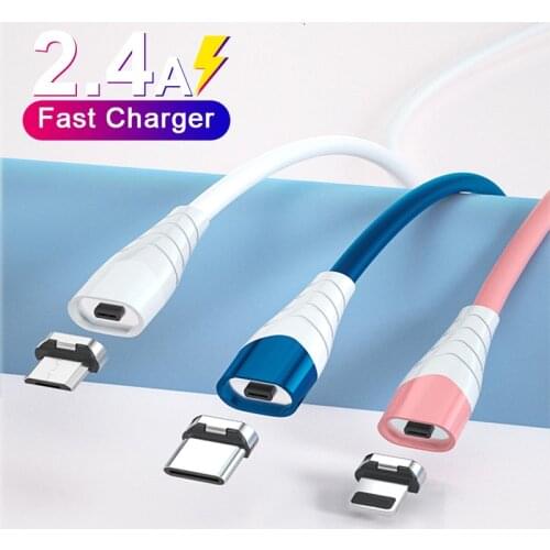 Micro USB Type C Magnetic Cable Quick Charge Data Cord Smart Phone USB C Wire For iPhone 12 11 Pro Max Xiaomi 11 Huawei P40 P30