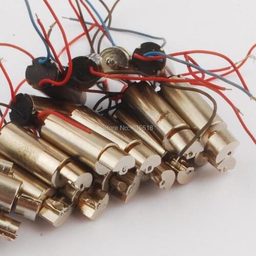NEW 30pcs Micro DC motor 1.5v-4v Motor stepper motor with cable dc 19000rpm Free shipping