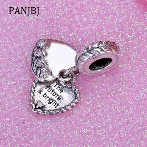 New Original 100% 925 Sterling Silver Bead Bright Seeds Charm Clear CZ Pendant Fit Pandora Bracelet Necklace Women DIY Jewelry