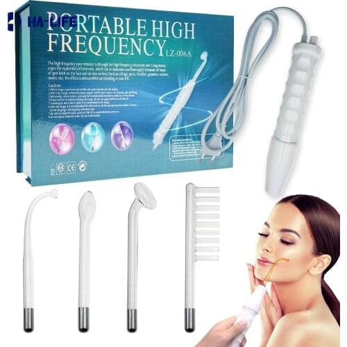 Portable High Frequency Skin Therapy Wand Electrotherapy Comb Tightening Acne Spot Scar Remover D'arsonval Facial Care appliance