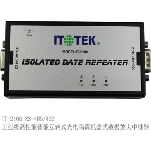 RS485 RS422 industrial lightning protection photoelectric isolation communication data amplifier repeater converter IT-2100