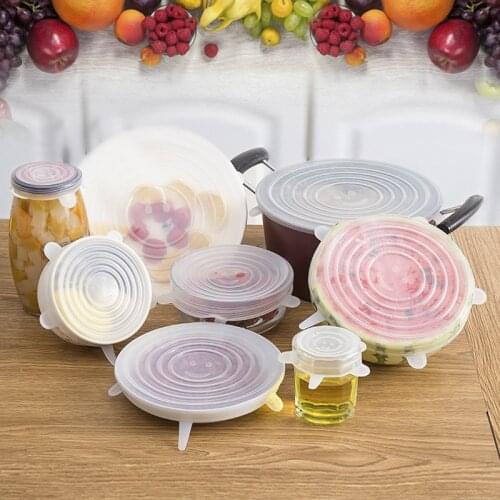 Silicone fresh-keeping cover Universal bowl lid Sealed food grade Household Plastic wrap cover Multi-purpose universal Stretch