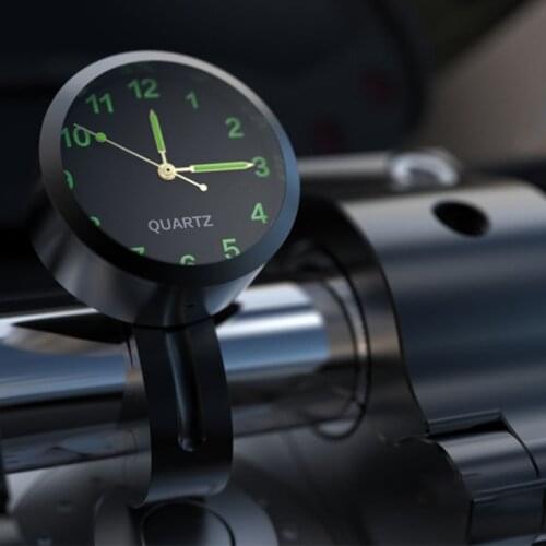 Universal Waterproof Bike Watch Glow In Dark Clock Motorcycle Alluminum Alloy Dial Mini for Mounting Bicycle Handlebar Dropship