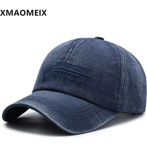 XMAOMEIX Snapback Cap Washable Cotton Baseball Caps For Men Casual Sports Cap Male Bone Adjustable Size Mens Fishing Cap