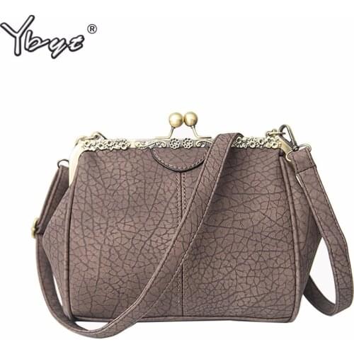YBYT brand 2018 new women shell handbag vintage casual sequined hotsale coin totes ladies party shoulder messenger crossbody bag