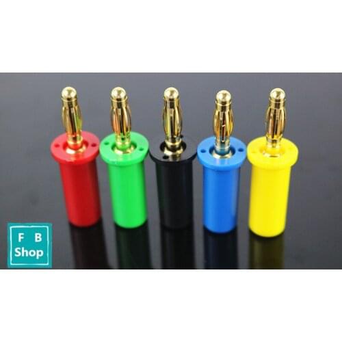 1pcs Integrated copper 4mm banana plug fixed high voltage panel plug banana plug socket 4mm y