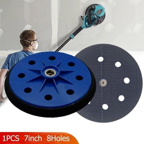 180mm 8 Hole Sanding Pad Abrasive Pad 7 Inch Polishing Disc Sanding Grinding Sandpaper Pneumatic Sander Disk Walls Woodworking