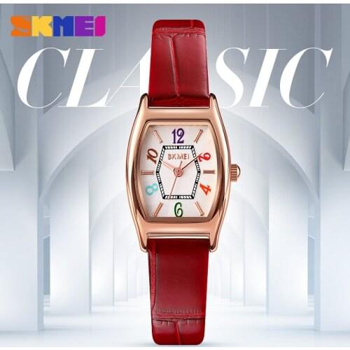 Quartz Watch For Women Fashion Casual Ladies Dress Wristwatch Top Brand SKMEI Watches Girls Simple Design Time Display Clock