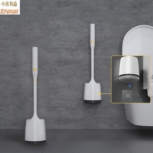 Youpin Electric Toilet Brush Rubber Head Holder Cleaning Brush For Toilet Wall Hanging Household with UVC Sterilization Function