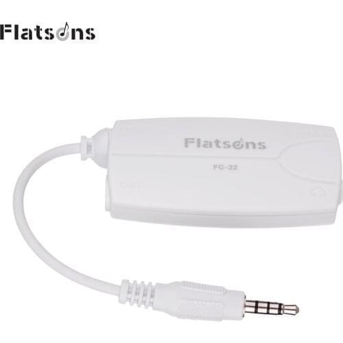 Flatsons FC-22 Guitar Connector Converter Electric Guitar Bass to Mobile Phone Tablet Adapter Compatible with iPhone/iPad