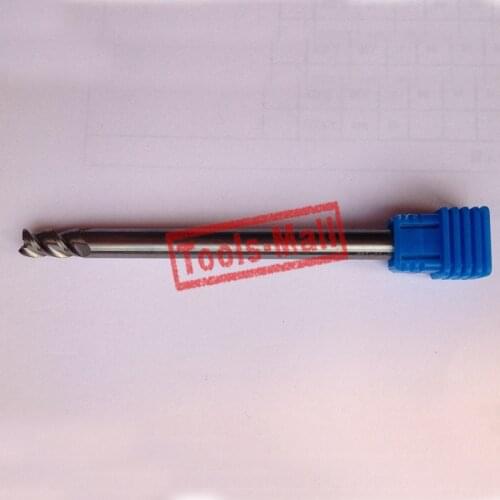 1pc 6mm D6*25*D6*75 HRC50 3 Flutes Milling cutters for Aluminum CNC Tools Solid Carbide CNC flat End mills Router bits