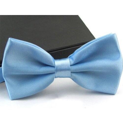 Boy Bowtie Children Bowtie Polyester Solid Color Bow Tie 12*6cm High Quality Factory Price Wholesale M024