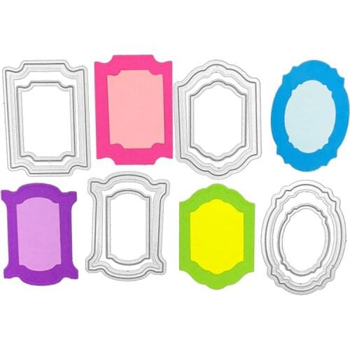 Julyarts Frame Background Die Stencil Scrapbooking For Craft Decorative Embossing Die Cut Making Card Stencil Template New 2021