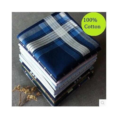 6 5Pcs/Lot 40*40cm Thin 100% Cotton Light Color Male Female Handkerchief Men Womens