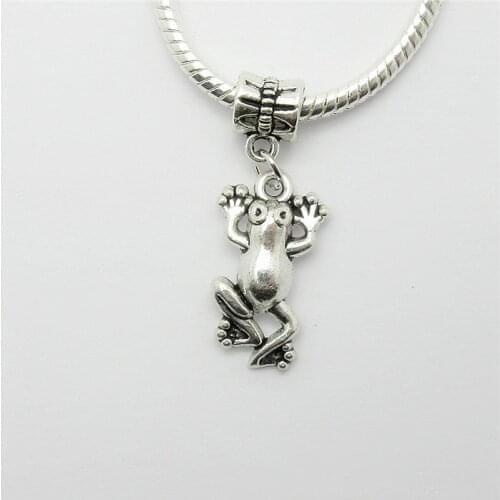 Wholesale lots 20PCS Classic charms beads suspension metal Frog charm pendants for jewelry making