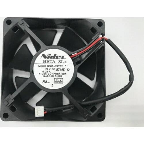 Original 8025 d08a-24ts2 01 24V 0.23a 8cm frequency converter fan