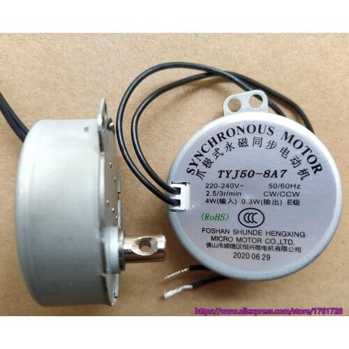 Original AC 220V~240V 2.5/3rpm TYJ50-8A7 synchronous motor for S314R fan