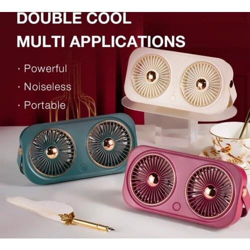Portable Mini Fan Cooler Hand Desk USB Rechargeable Fan 5V Volt Outdoor Travel Standing Silent Cooler Fan Small Air Cooling