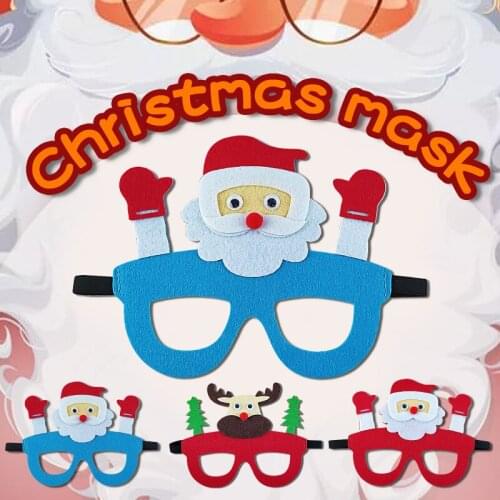 Xibao Christmas Santa Claus Elk Felt Mask Kindergarten Childrens Masquerade Stage Performance Props