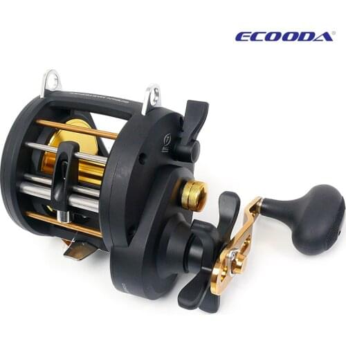 ECOODA EOM 50R/L Baitcasting Fishing Reel 1015g 6+1BB 13kg Drag Power 6.2:1Gear Ratio Ocean Boat Fishing Reel Deep Sea Wheels