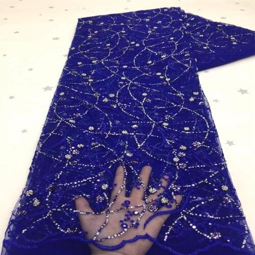 SJ Lace 2021 Fashion design African Milk Silk Lace High Quality French Net Lace Fabric With Sequins For Wedding Dress x1-76