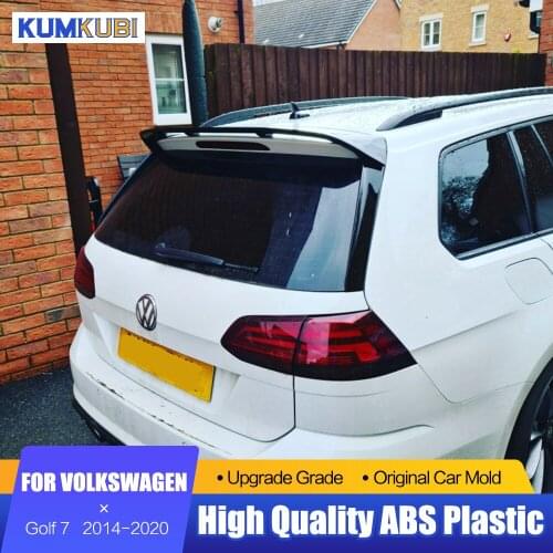 KUMIKUBI For Volkswagen VW Golf 7 Black Spoiler 2014 to 2020 Car Styling ABS Plastic Rear Trunk Wing Spoiler For Golf 7 Spoiler