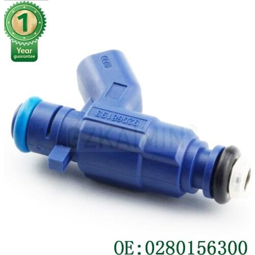 4xFuel Injector OEM 0280156300 12609418 9206819 For Chevrolet Malibu Equinox Cadillac CTS SRX Pontiac G6 G8 Torrent Saturn Aura