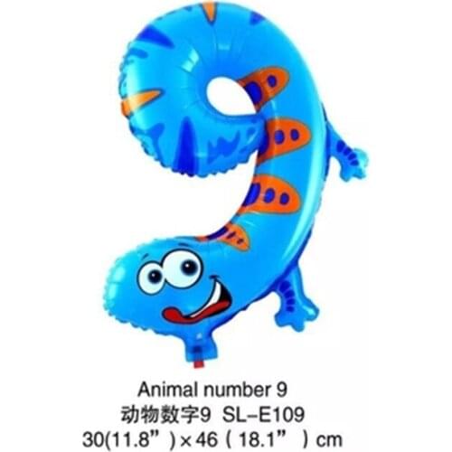 1pc Funny Animal Ballons Air Foil Inflatable Balloons Wedding Happy Birthday Decoration Party balloon Animal Digital Balloon