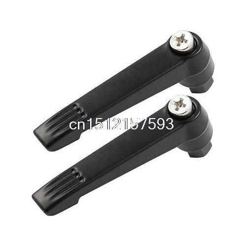 M6 6mm Female Thread Metal Machine Fixing Adjustable Handles 2 Pcs