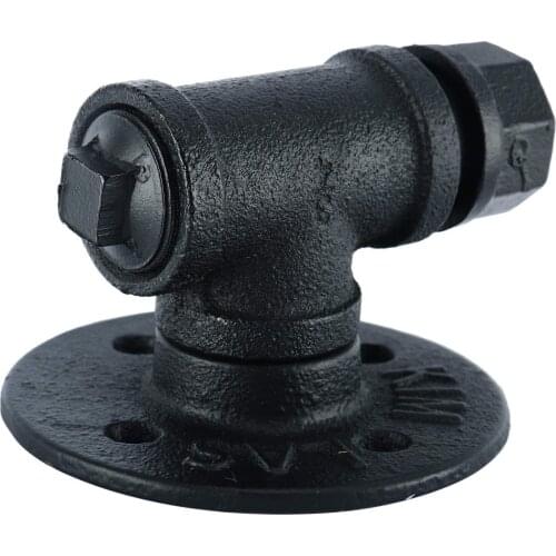 3 Pcs Rustic 1/2" Pipe Rack Hooks Industrial Iron Heavy Duty Robe and Towel Single Kit