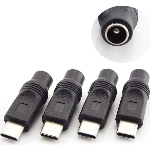 DC 5.5x2.1mm Power Adapter Converter to Type-C USB Male Female Jack Connector adapter for Laptop Notebook Computer PC