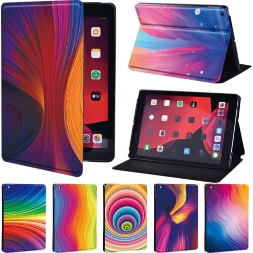 For Apple IPad 5/6/7/8th / Mini 1/2/3/4/5/ IPad 2/3/4 Tablet Case Tablet Holster PU Leather Stand Cover Cases + Free Pen