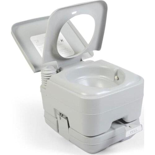 Travel Potty Compact Toilet With 5.3 Gallon Waste Tank And Built-In Pour Spout And Washing Sprayer For Outdoor Camping RV Boat