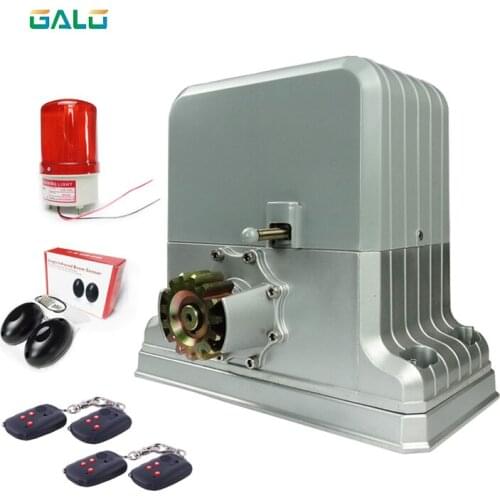 Galo 1800kg loading Automatic sliding gate opener operator motor with 4 remote control keyfobs