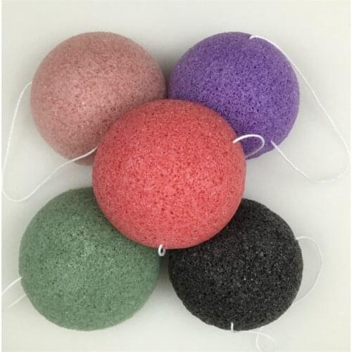 1pcs Natural Konjac Cosmetic Puff Bamboo Charcoal Cleanser Sponge Makeup Facial Cleaning Tool Smooth Beauty Essential Konnyaku
