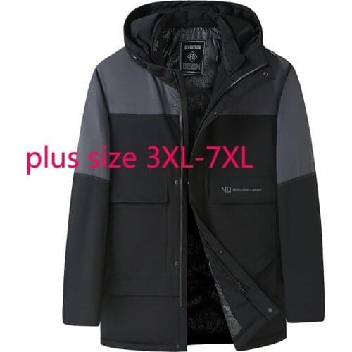 New Arrival Super Large Autumn And Winter Thick Men Fashion Hooded Short Casual Down Jacket Plus Size 3XL 4XL 5XL 6XL 7XL