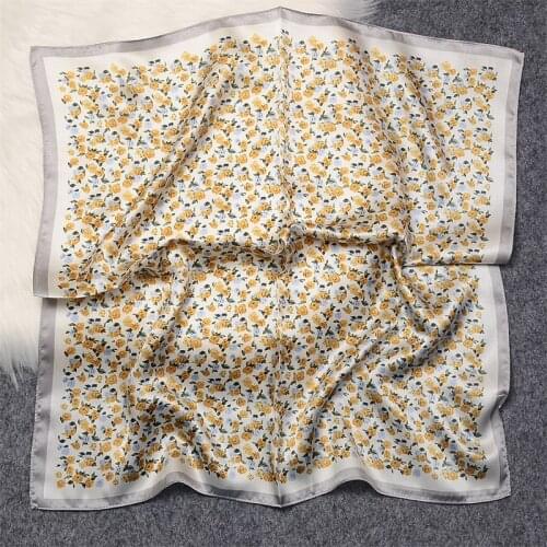 New store new product mulberry silk square scarf ladies fashion scarf 100% real material