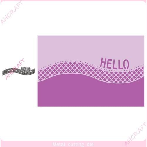 English words Lace Metal Cutting Dies for DIY Scrapbooking Photo Album Decorative Embossing Paper Card Crafts Die 2021