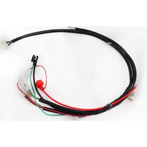 Motorcycle Electric start Socket Cord Assy Circuit Cable Complete for 110cc Electric Full Vehicle GO Kart ATV Harness Line