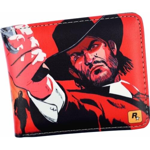 Game Red Dead Redemption 2 Wallet Mens Short Purse with Coin Pocket