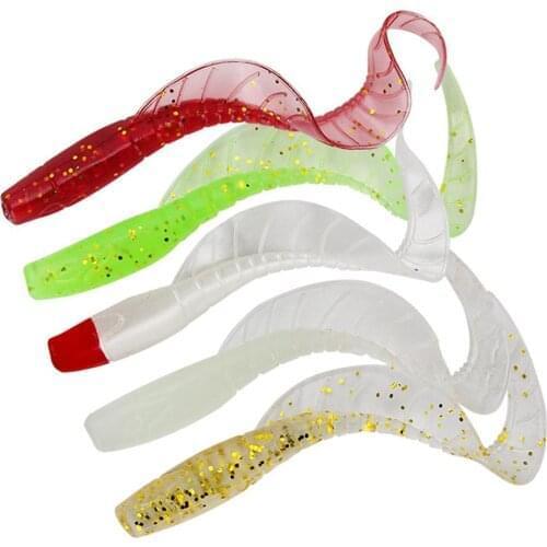 Fishing Bait Soft Worm Baits 7cm1.7g Flexible Long Tail Soft Earthworm Worms Lifelike Fishing Lure