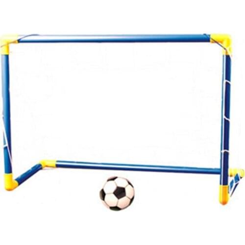 Indoor Mini Folding Football Soccer Goal Post Net Set + Pump Kids Sports Outdoor Home Game Toy Child Birthday Gift Plastic