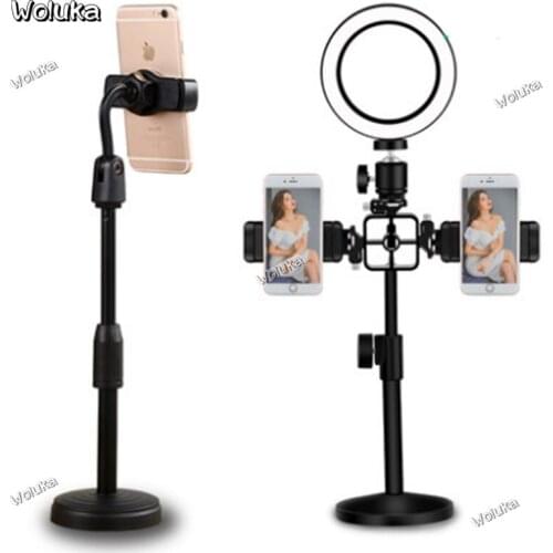Table top bedside live broadcast with fill light multifunctional simple fixed telescopic mobile phone Stand CD50 T17