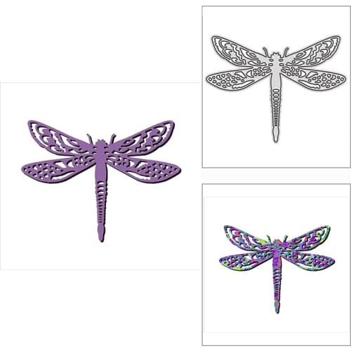 New 2021 Fine Dragonfly Insect Metal Cutting Dies for DIY Scrapbooking Paper and Card Making Decorative Embossing Craft No Stamp