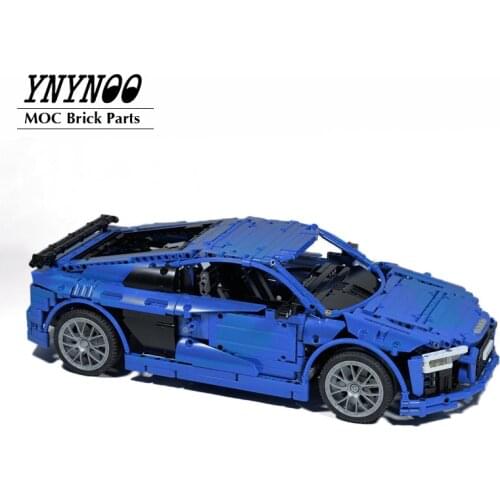 NEW High-Tech Series Super Sports Car R8 Technical MOC-4463 Model kits MOC Building Blocks Bricks DIY Toys Xmas gifts